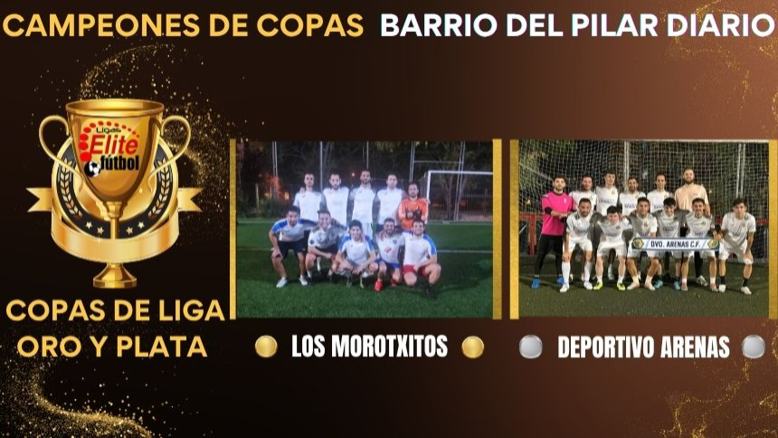 CAMPEONES DE COPAS ORO Y PLATA. BARRIO DEL PILAR DIARIO